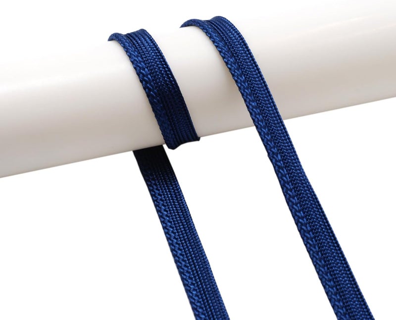 YRCLASYTRIM 0.35inch,(55Yards) Sewing Piping Trim,Shining Polyesterter Cord Trim,for Sewing Clothing,Hometextile, Decoration DIY Crafts Edge Piping Embellishments,30Colour (Evening Blue) - Image 1